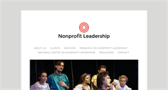 Desktop Screenshot of nonprofitleadership.net