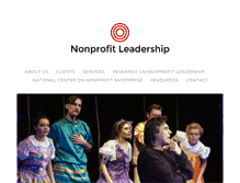 Tablet Screenshot of nonprofitleadership.net